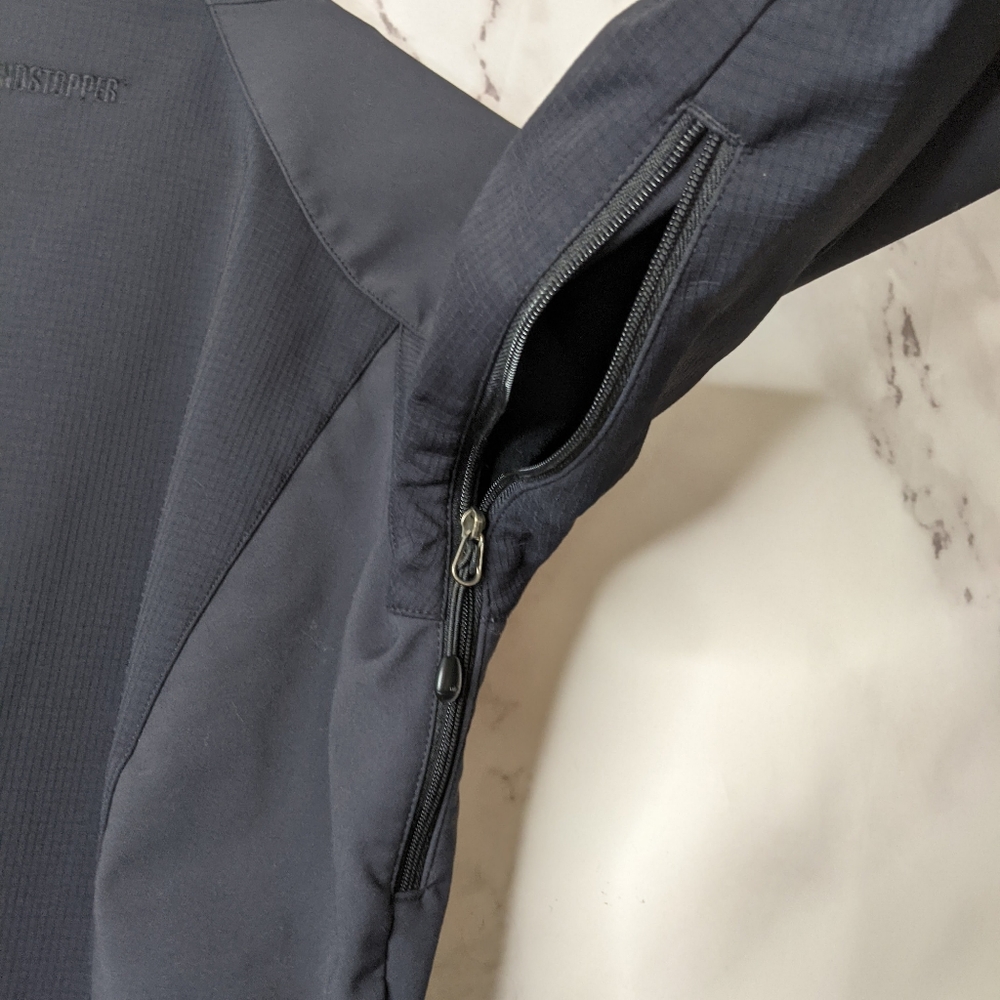 🖤 Marmot black softshell windbreaker jacket with pit zips - Picture 2 of 6